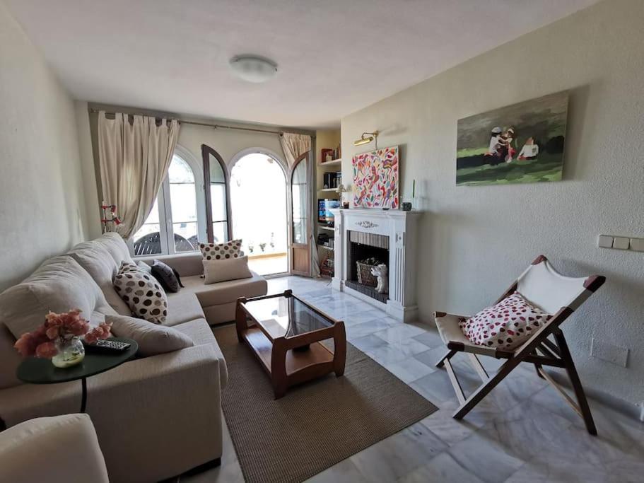 2Br+1Bthr Precioso Apartamento Con Vistas Al Mar Mijas Buitenkant foto
